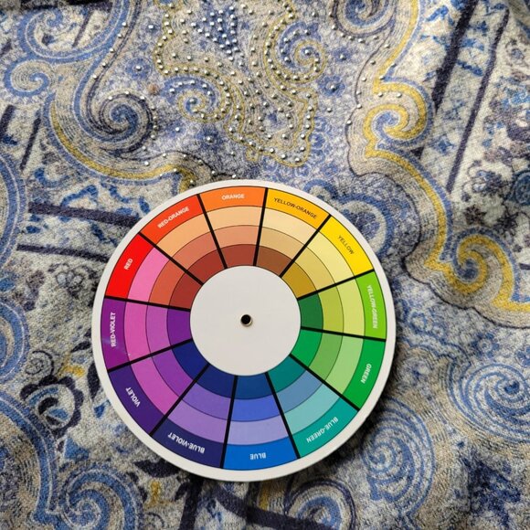 Live Let Live Women Top Extra Large XL 3/4 Sleeve Studded Blue GEO255XE - Picture 7 of 7